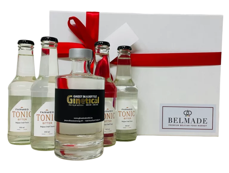 Coffret cadeau de gin tonic belge