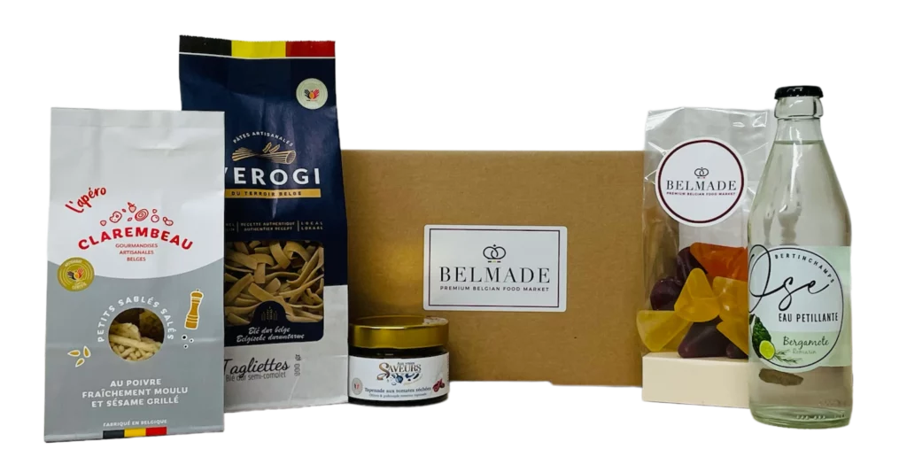 Coffret garni de produits wallon