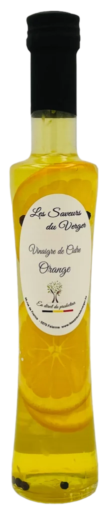 vinaigre de cidre orange des saveurs du verger