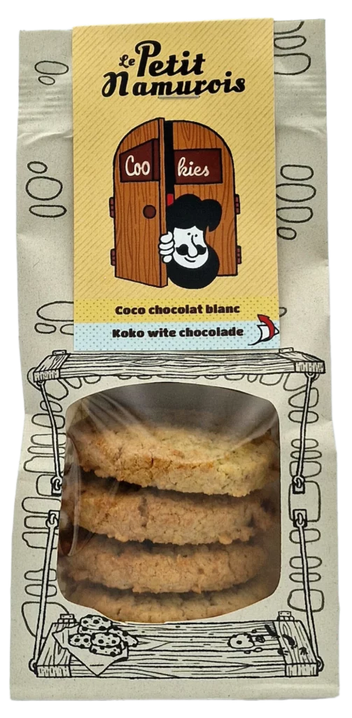 Cookies Coco Chocolat Blanc le petit namurois