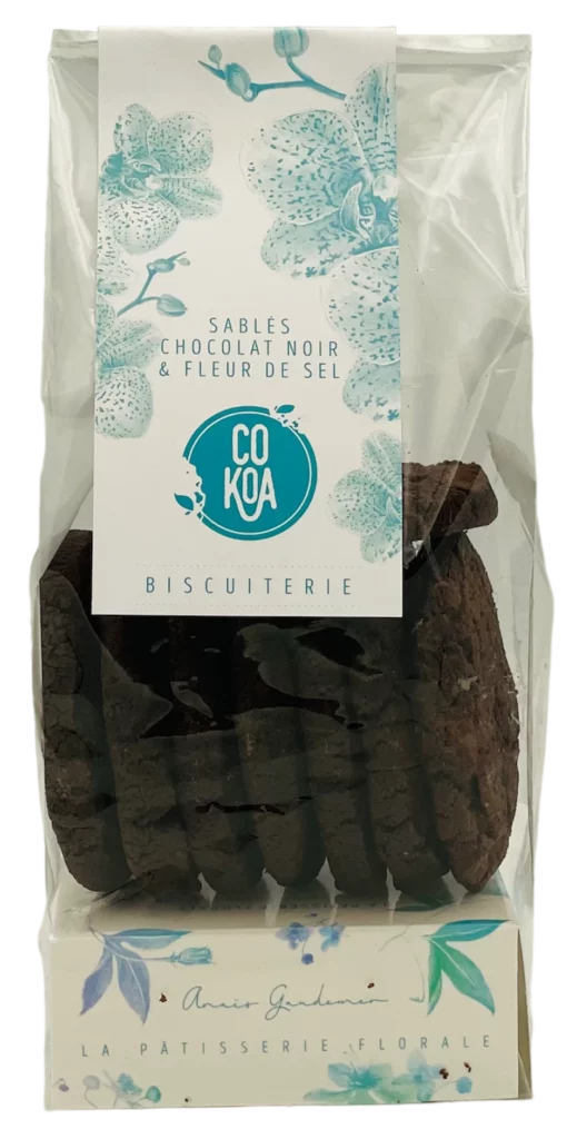 Cookies chocolat noir fleur de sel de Cokoa