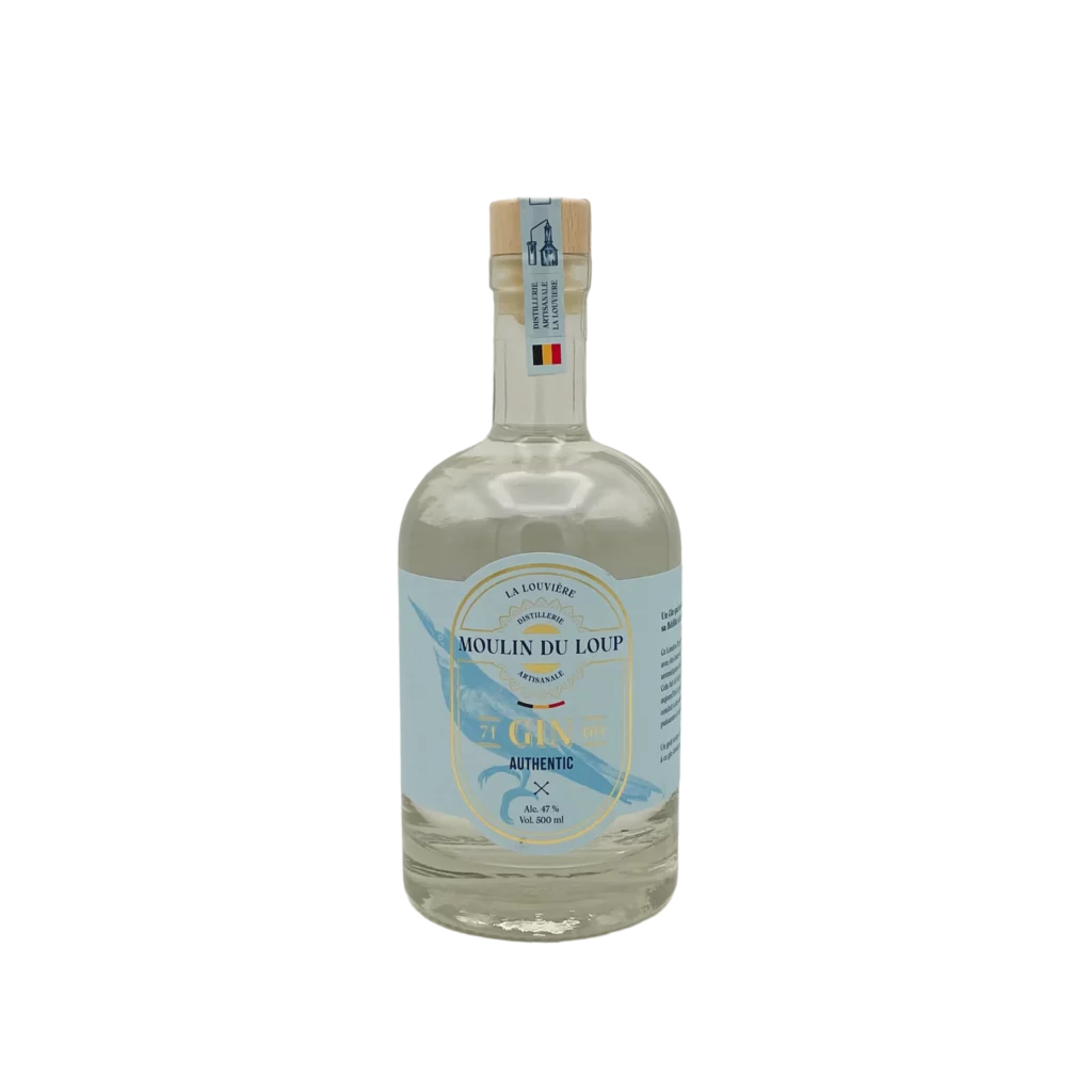 Gin authentique de la distillerie du moulin du loup