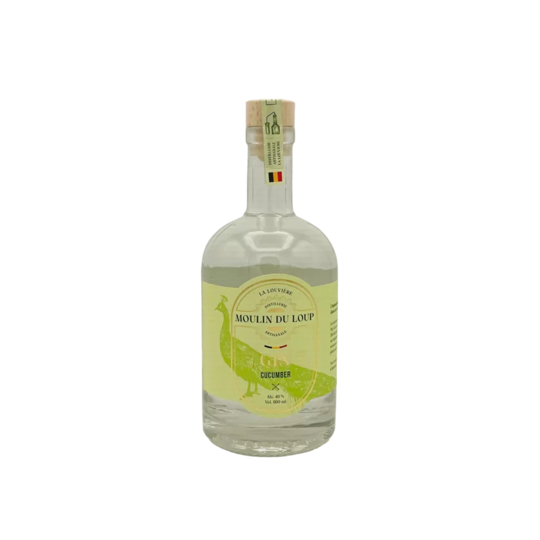 Gin Concombre de la distillerie du moulin du loup