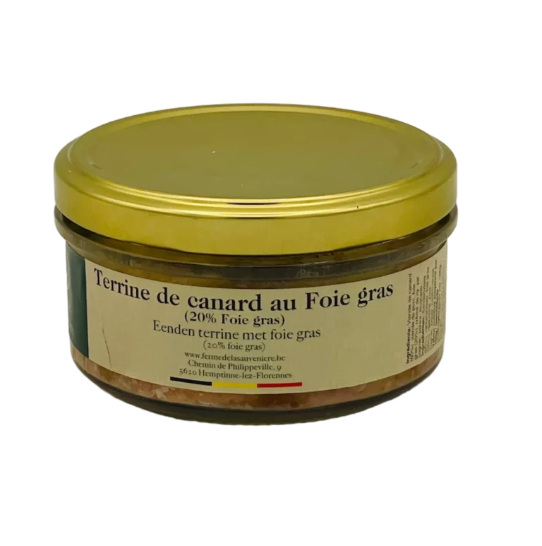 Terrine de canard au foie gras de la ferme de la Sauvenière