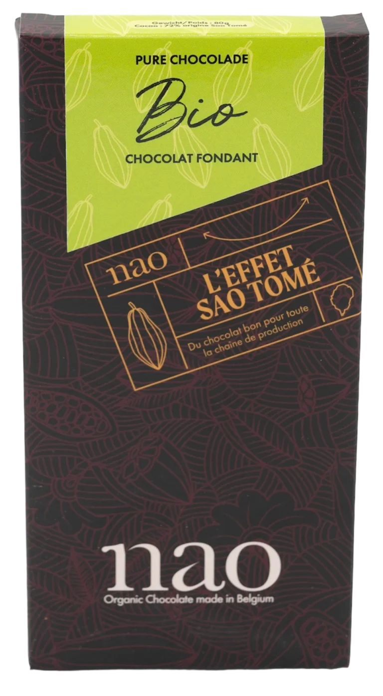 Tablette chocolat noir 72% sao tomé