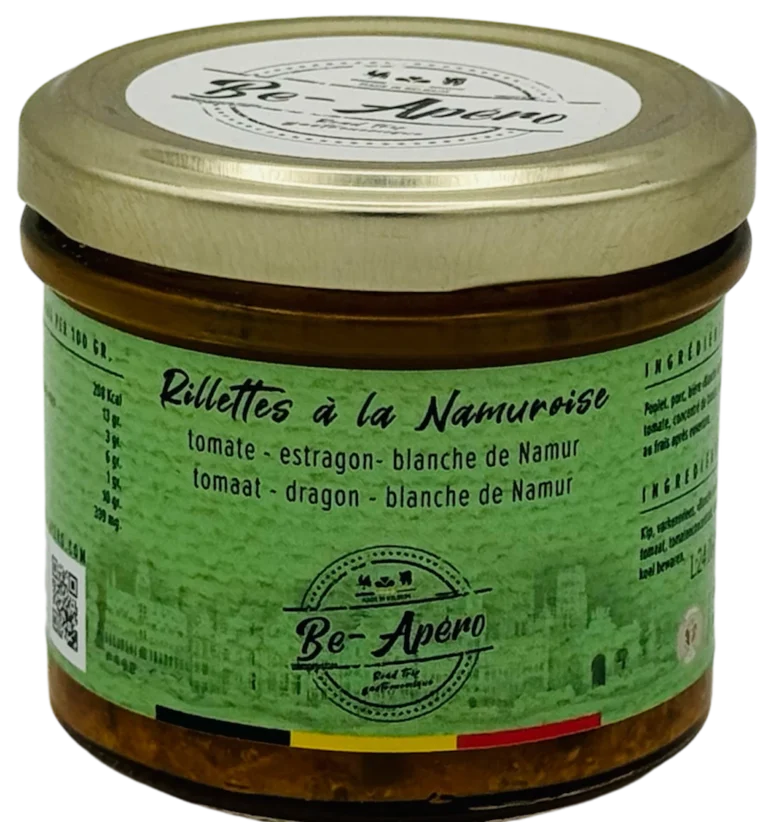 rillettes à la namuroise sauce sombre et Meuse