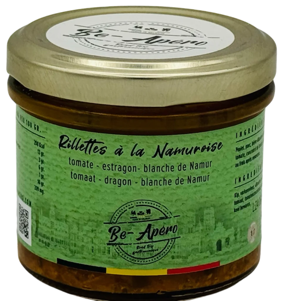 rillettes à la namuroise sauce sombre et Meuse