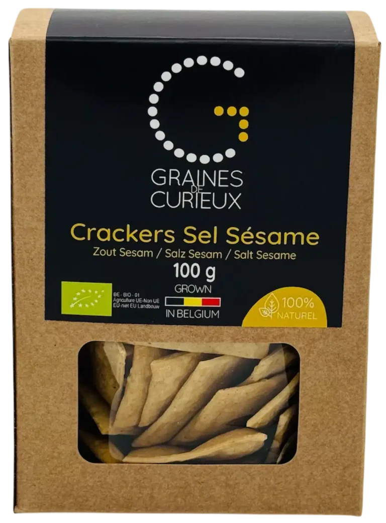 Crackers sel & sésame graine de curieux