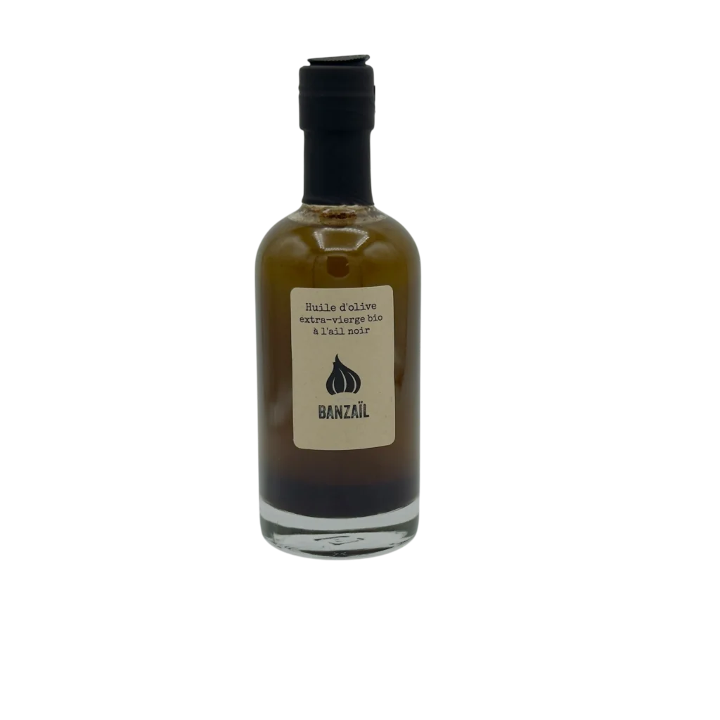 Huile d'olive extra vierge ail noir de Banzail