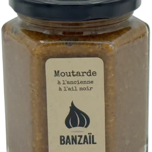 Moutarde à l'ancienne à l'ail noir de Banzail