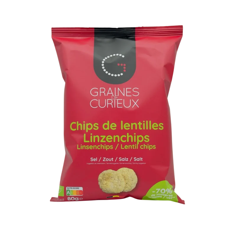 Linzenchips met nieuwsgierige zaden