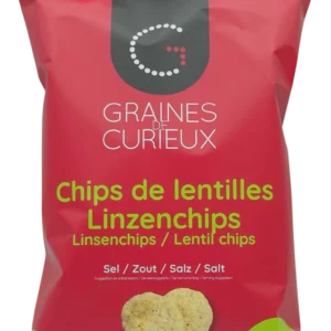 Chips de lentille au sle de graine de curieux