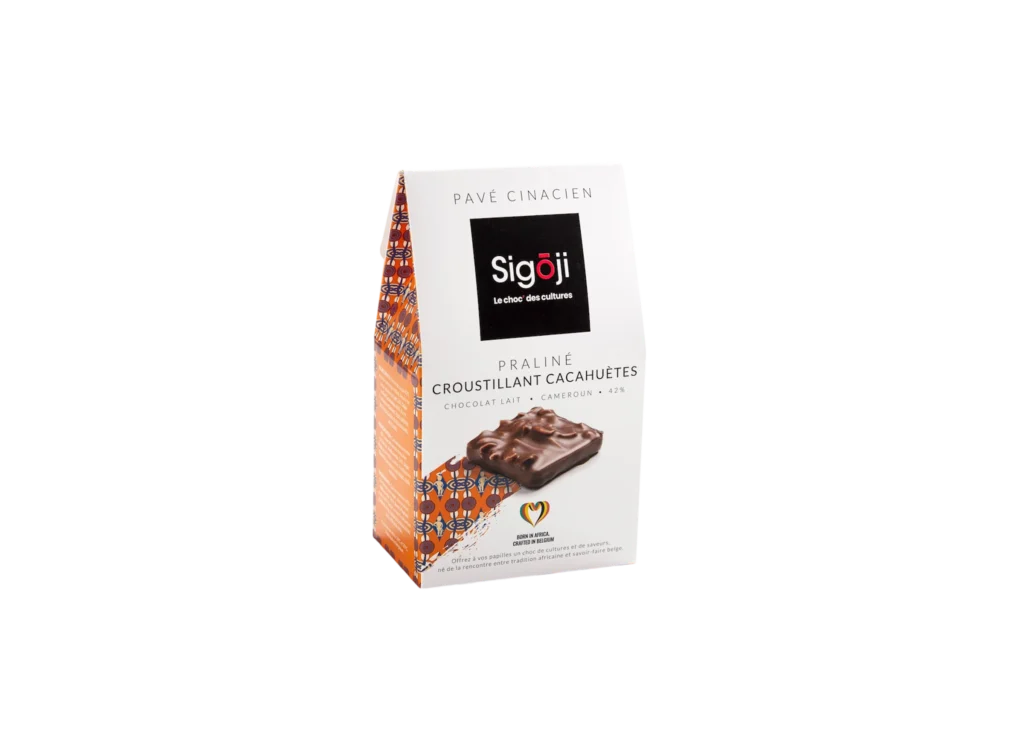 Pavé Cinacien praliné croustillant cacahuète de chez Sigoji