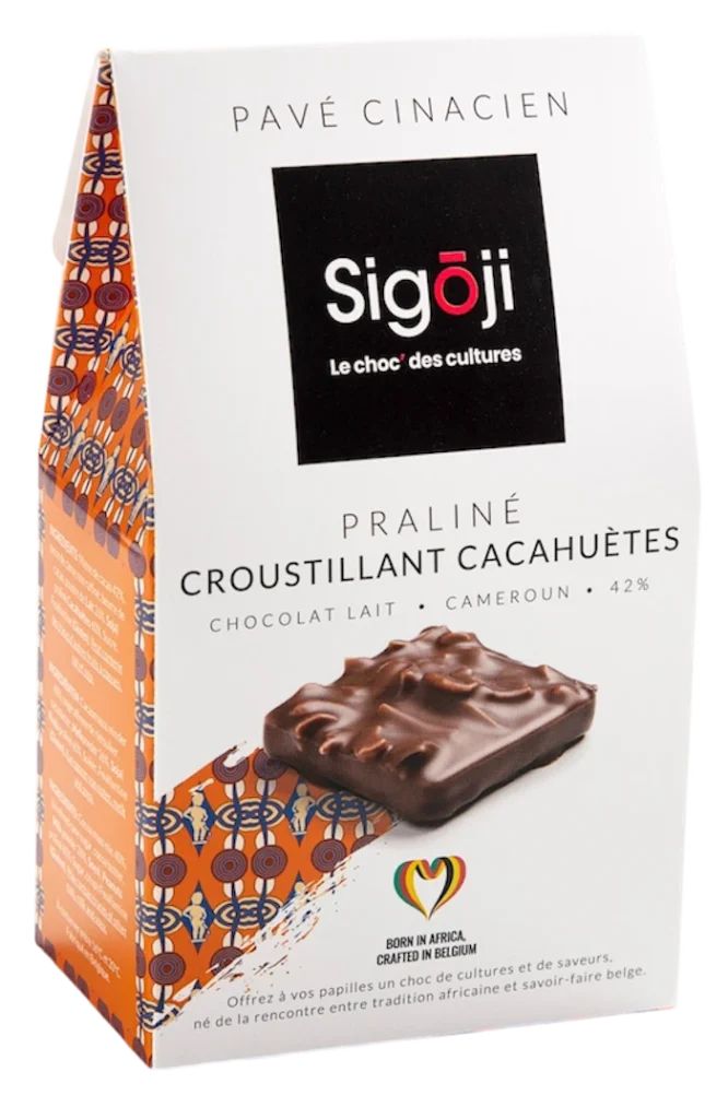 Pavé Cinacien praliné croustillant cacahuète de chez Sigoji