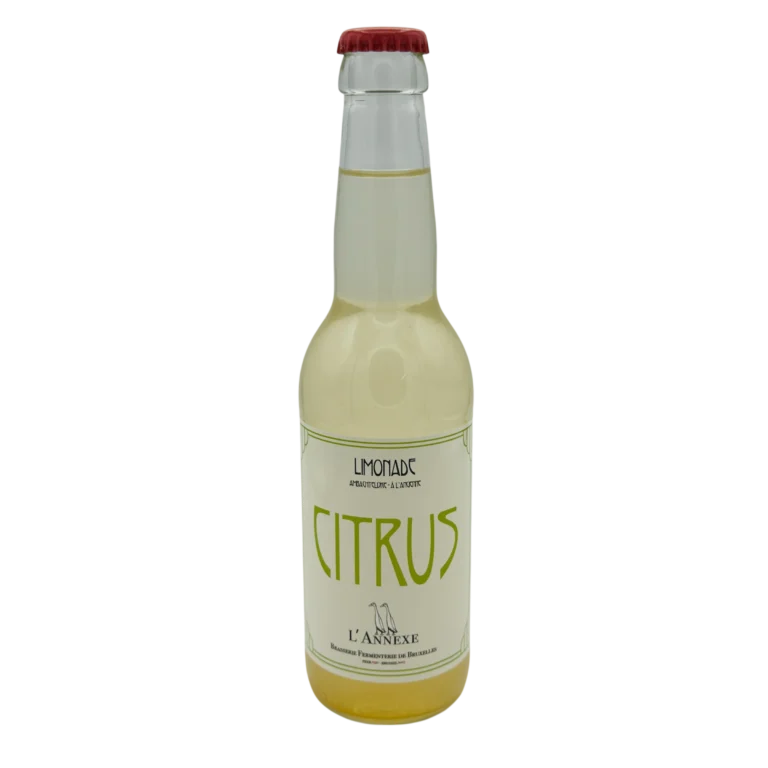 Limonade Citrus produite par l'annexe Brasserie.