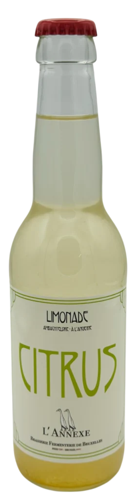 Limonade Citrus produite par l'annexe Brasserie.