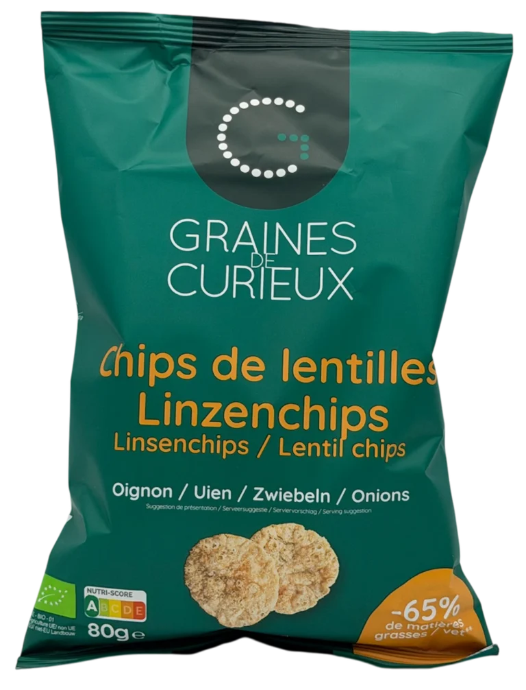 Chips de lentille Oignons