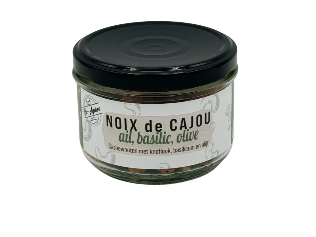 noix de cajou ail basilic et olives