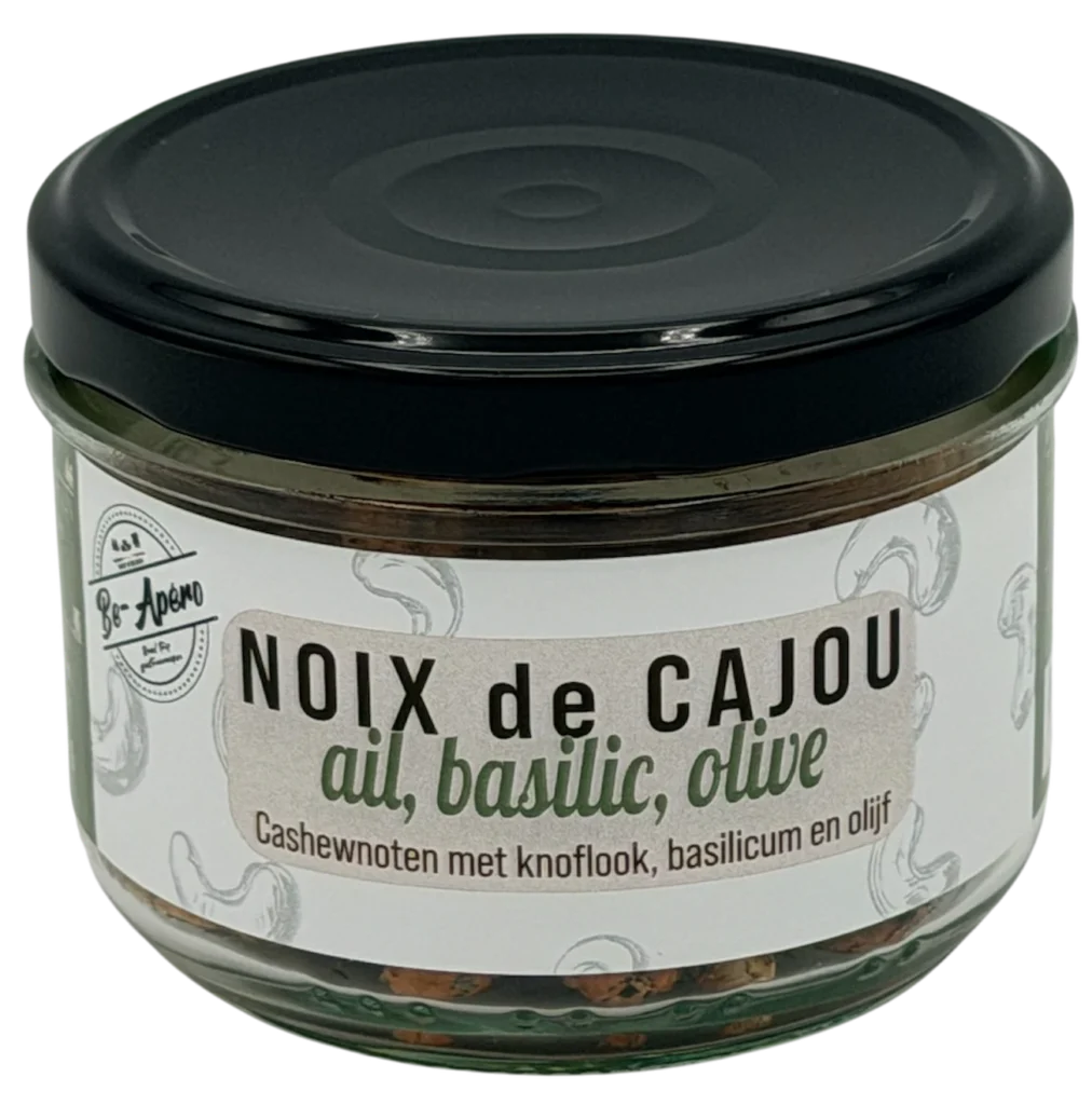 noix de cajou ail basilic et olives