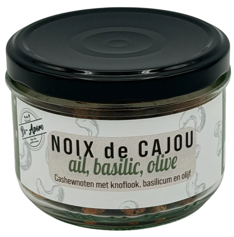 noix de cajou ail basilic et olives