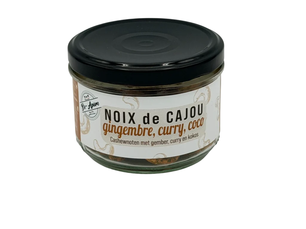 Noix de cajou au gingembre curry et coco