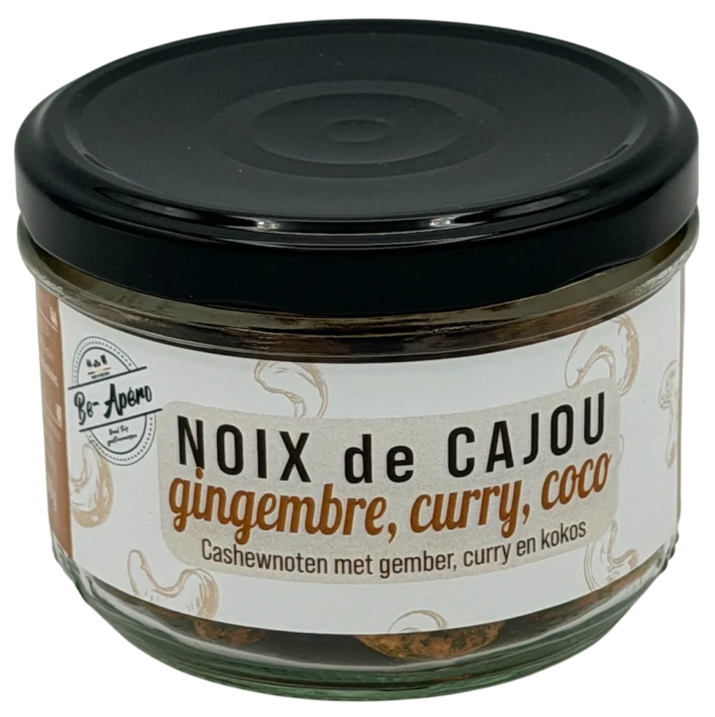 Noix de cajou au gingembre curry et coco
